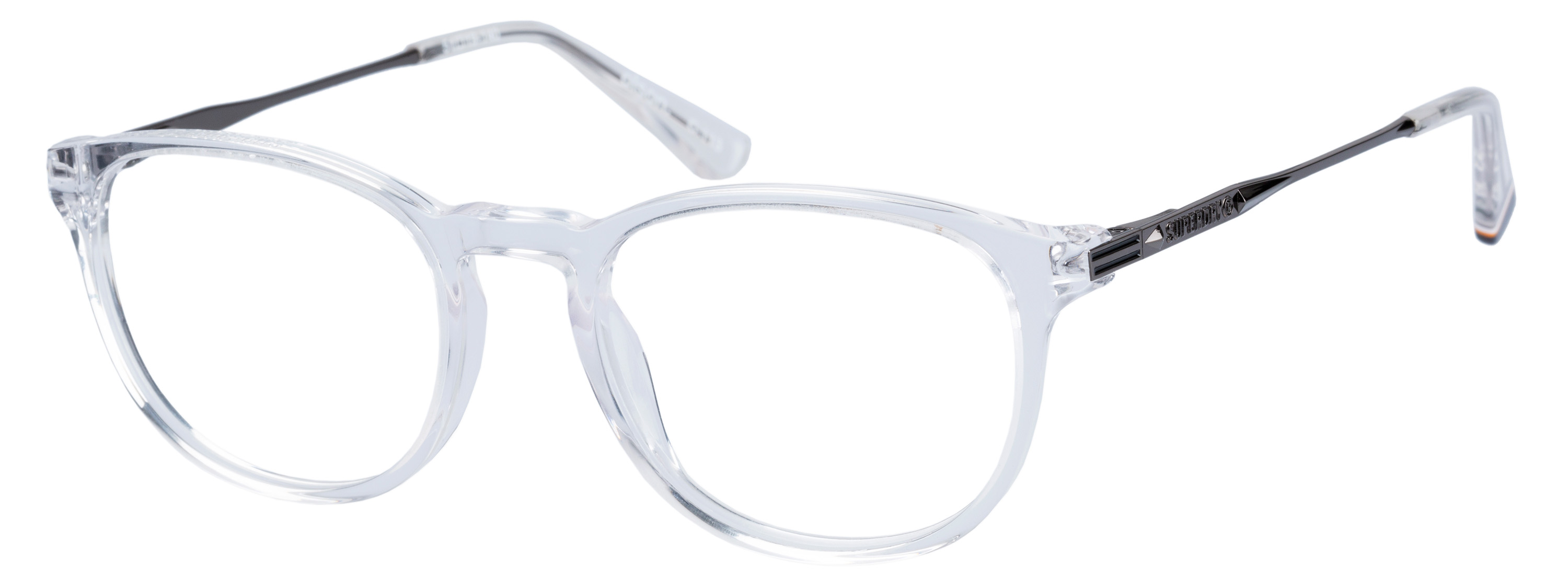 Superdry Superdry 991054-0051-19 Superdry 991054 Damenbrille in Crystal Brown Fade mit runder Vollrandfassung und 51 mm Glasbreite