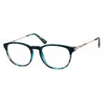 Superdry 991054 Damenbrille in Crystal Brown Fade mit runder Vollrandfassung und 51 mm Glasbreite