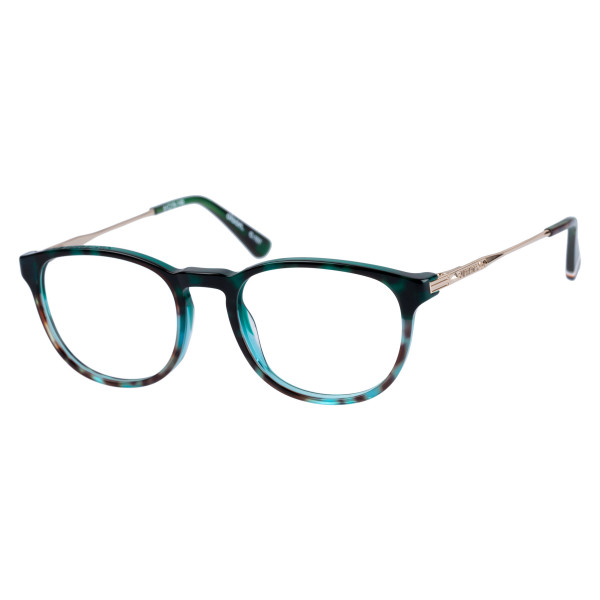 Superdry Superdry 991054-70 51-19 Superdry 991054 Damenbrille in Crystal Brown Fade mit runder Vollrandfassung und 51 mm Glasbreite