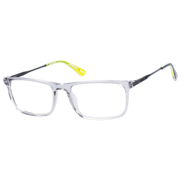 Superdry Superdry 991055-30 54-17 Superdry 991055 Herrenbrille in Blau Crystal mit rechteckigem Vollrand-Design und 54 mm Glasbreite