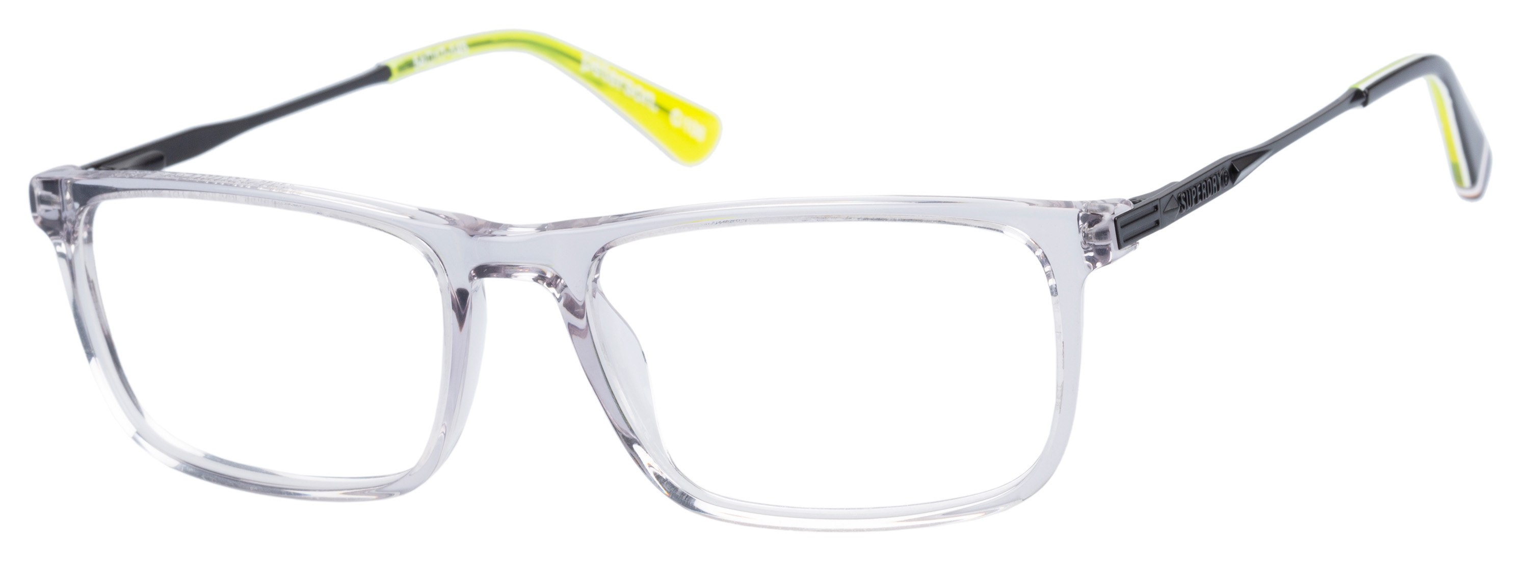 Superdry Superdry 991055-30 54-17 Superdry 991055 Herrenbrille in Blau Crystal mit rechteckigem Vollrand-Design und 54 mm Glasbreite