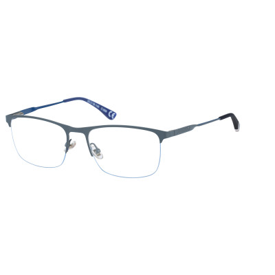 Superdry 992050 Herrenbrille in Schwarz mit rechteckigem Vollrand-Gestell aus Metall und grauen Kunststoffgläsern