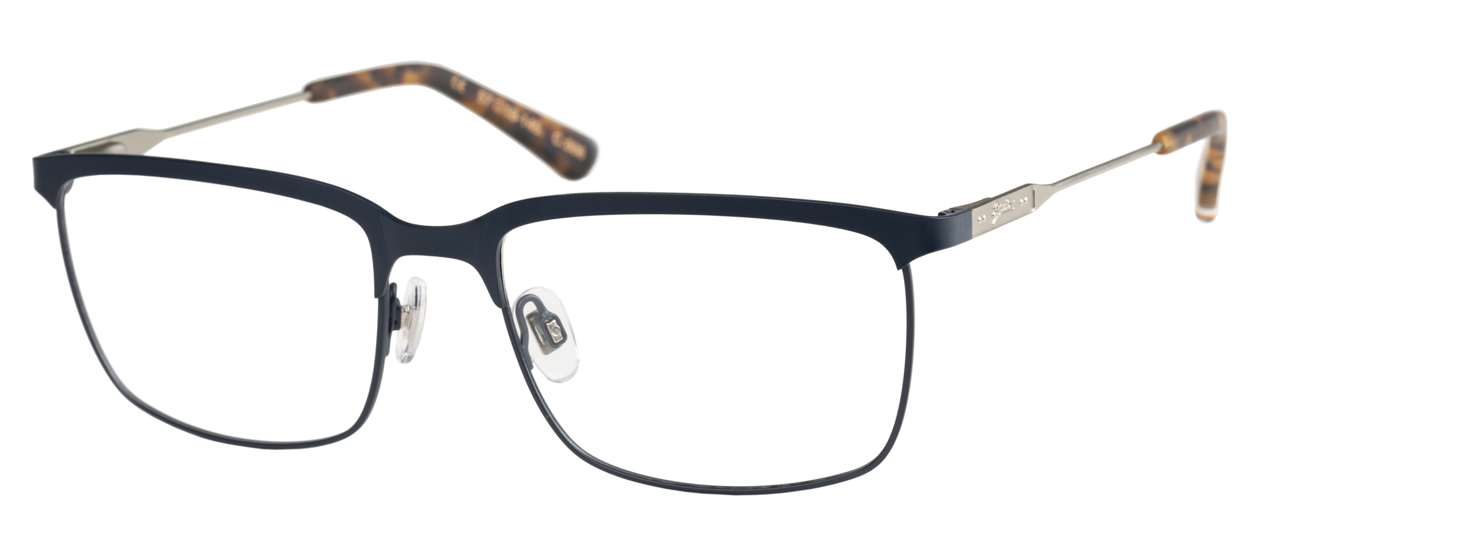 Superdry Superdry 992052-70 57-18 Superdry 992052 Herrenbrille in Schwarz mit eckigem Design und Metallrahmen