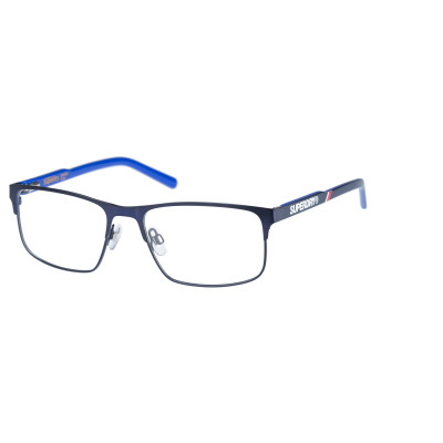 Superdry 992055 Herrenbrille in Schwarz mit rechteckigem Vollrand-Gestell aus Metall