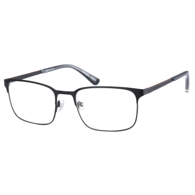 Superdry 992059 Herrenbrille in Schwarz mit Orangefarbenen Akzenten