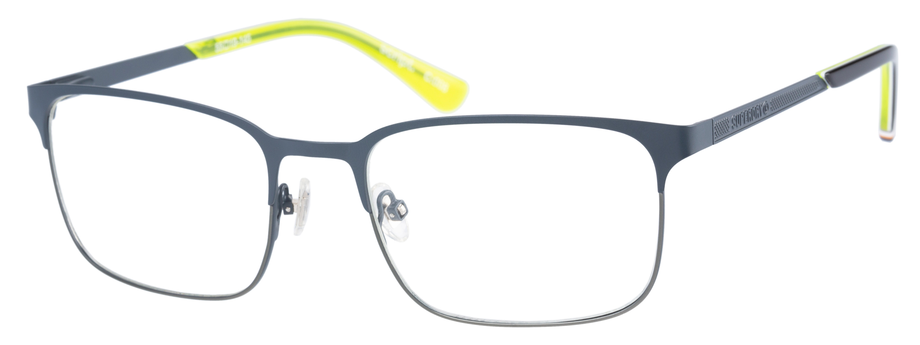 Superdry Superdry 992059-30 55-19 Superdry 992059 Herrenbrille in Schwarz mit Orangefarbenen Akzenten