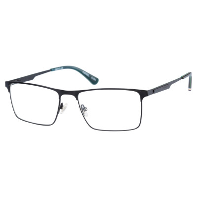 Superdry 992060 Herrenbrille in schwarzer Farbe mit orangefarbenen Akzenten