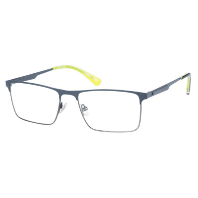 Superdry 992060 Herrenbrille in schwarzer Farbe mit orangefarbenen Akzenten