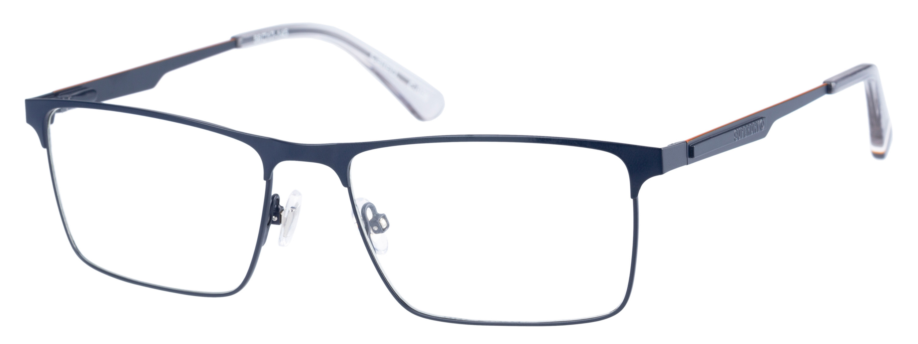 Superdry Superdry 992060-70 56-17 Superdry 992060 Herrenbrille in schwarzer Farbe mit orangefarbenen Akzenten