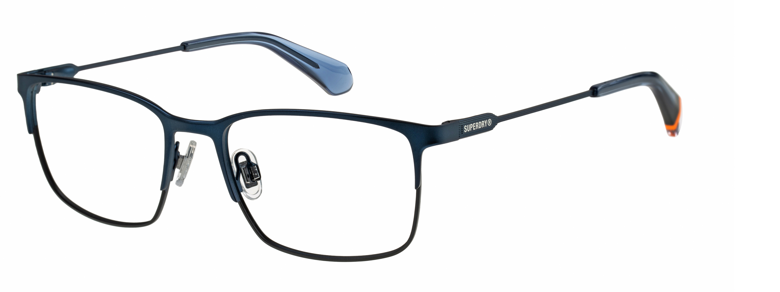 Superdry Superdry 992065-70 52-17 Superdry 992065 Herrenbrille in mattem Khaki mit eckigem Design und Metallrahmen