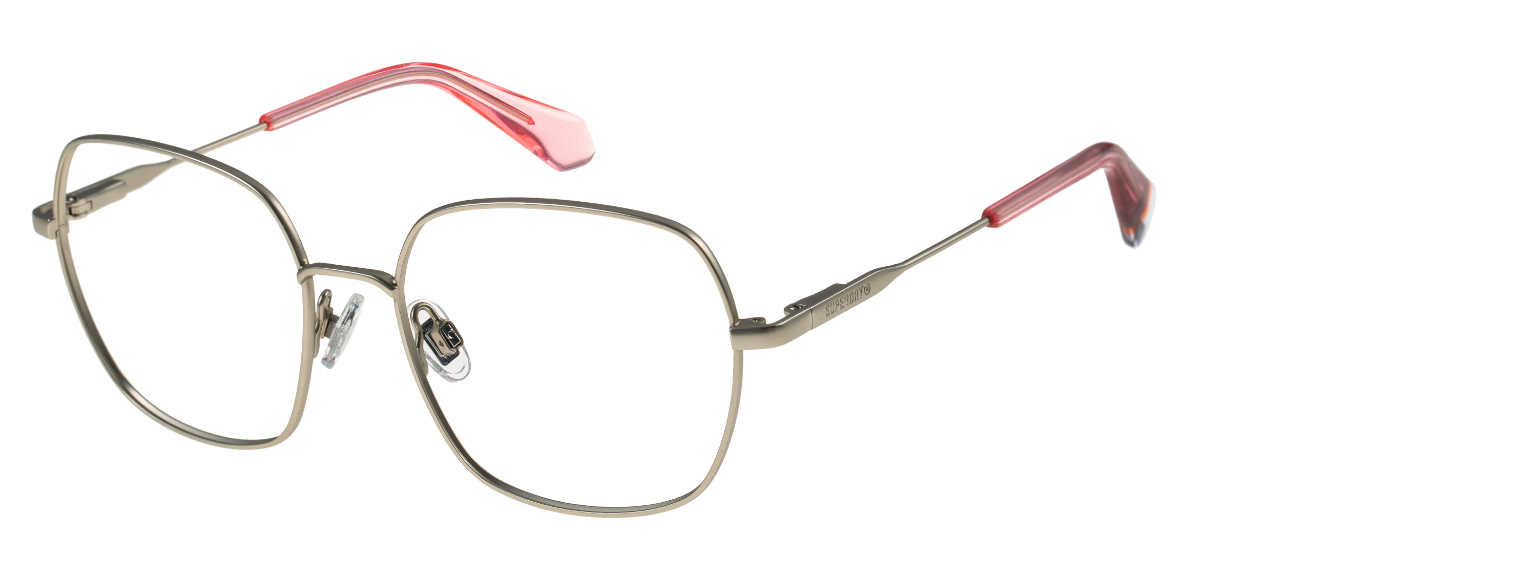Superdry Superdry 992068-0052-16 Superdry 992068 Damenbrille in Rose Gold mit Nude-Farbton