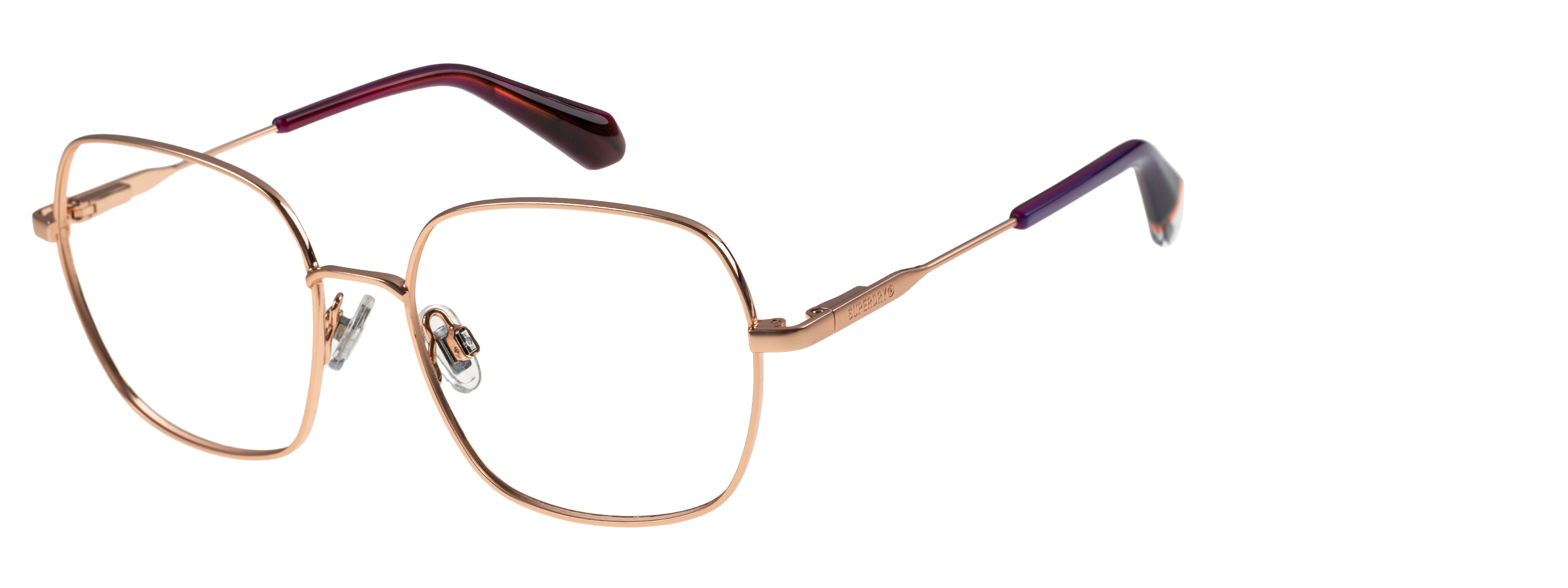 Superdry Superdry 992068-50 52-16 Superdry 992068 Damenbrille in Rose Gold mit Nude-Farbton