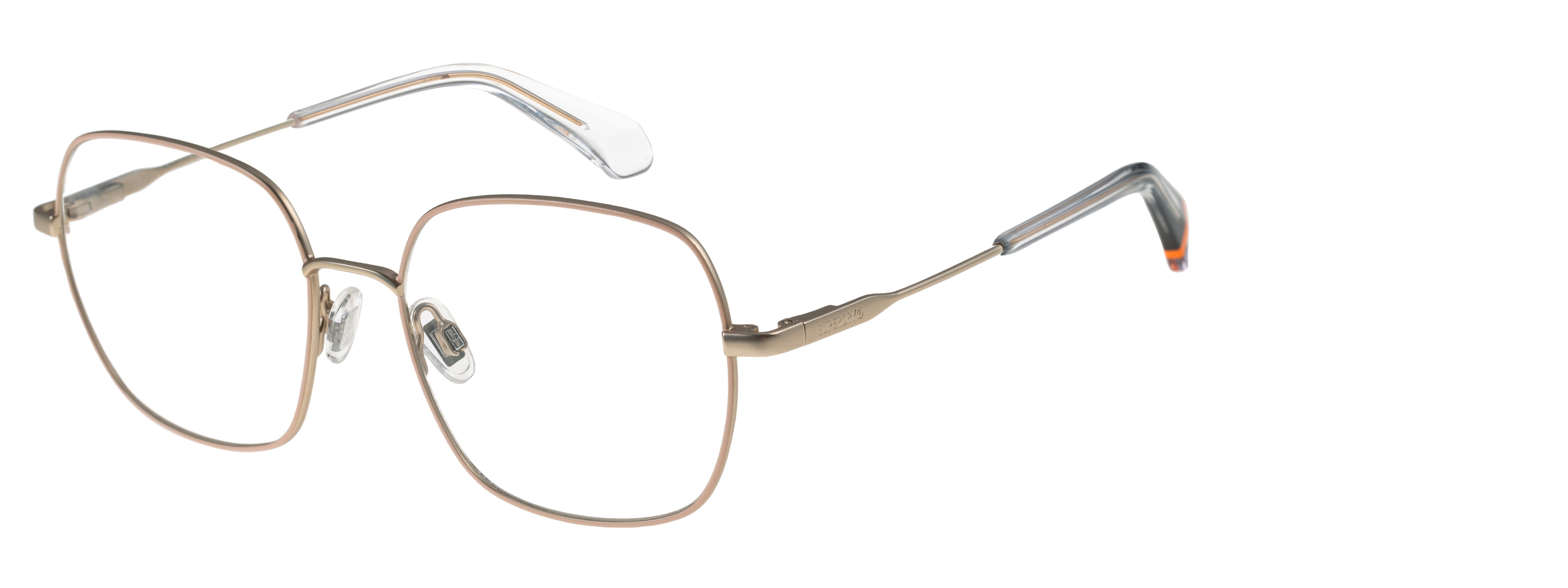 Superdry Superdry 992068-80 52-16 Superdry 992068 Damenbrille in Rose Gold mit Nude-Farbton