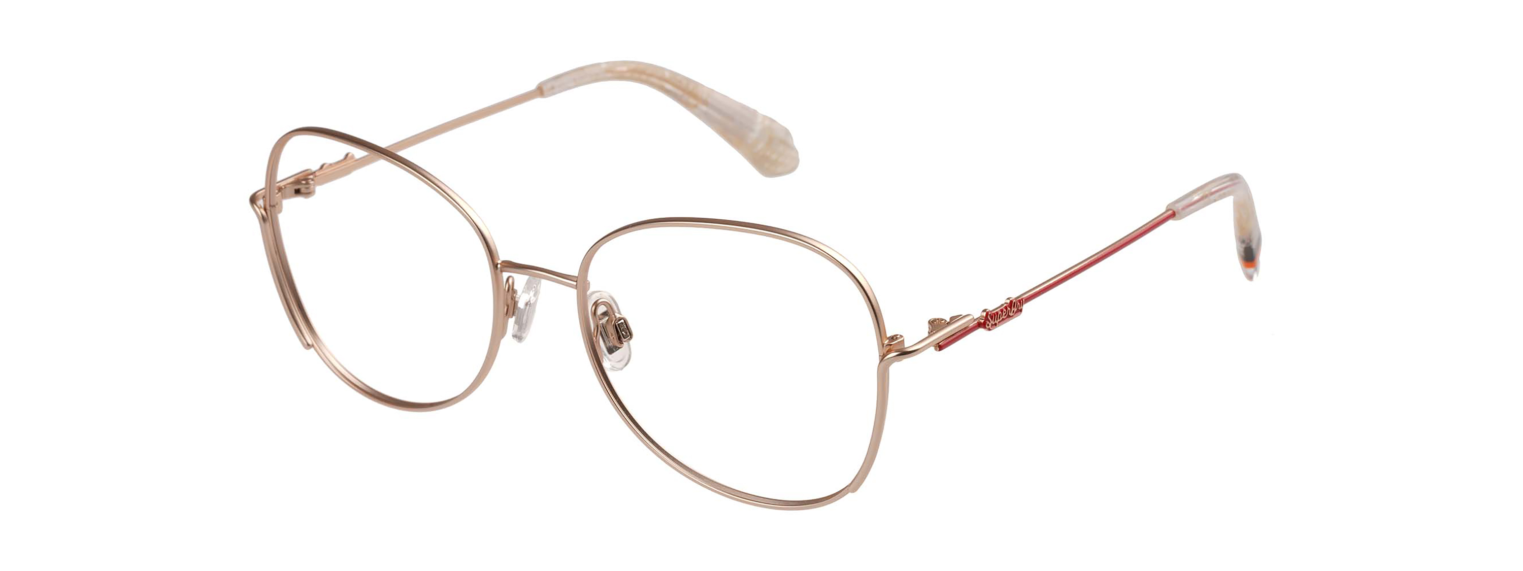 Superdry Superdry 992074-20 53-17 Superdry Damenbrille SD 992074 in mattem Roségold mit lila Gläsern