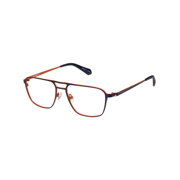 Superdry Superdry 992078-70 56-17 Superdry 992078 Herrenbrille in Gun Blue mit rechteckigem Vollranddesign und 56 mm Glasbreite