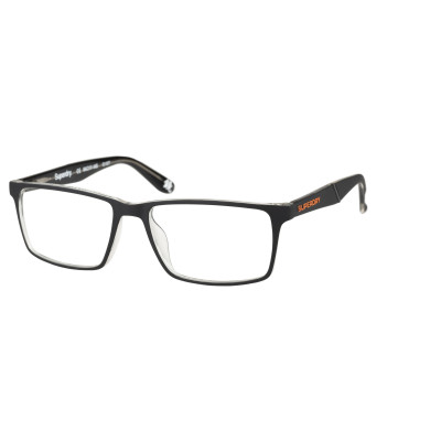 Superdry 993052 Herrenbrille in fluro purple crystal Farbe mit rechteckigem Vollrand-Design und 56 mm Glasbreite