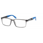 Superdry 993052 Herrenbrille in fluro purple crystal Farbe mit rechteckigem Vollrand-Design und 56 mm Glasbreite