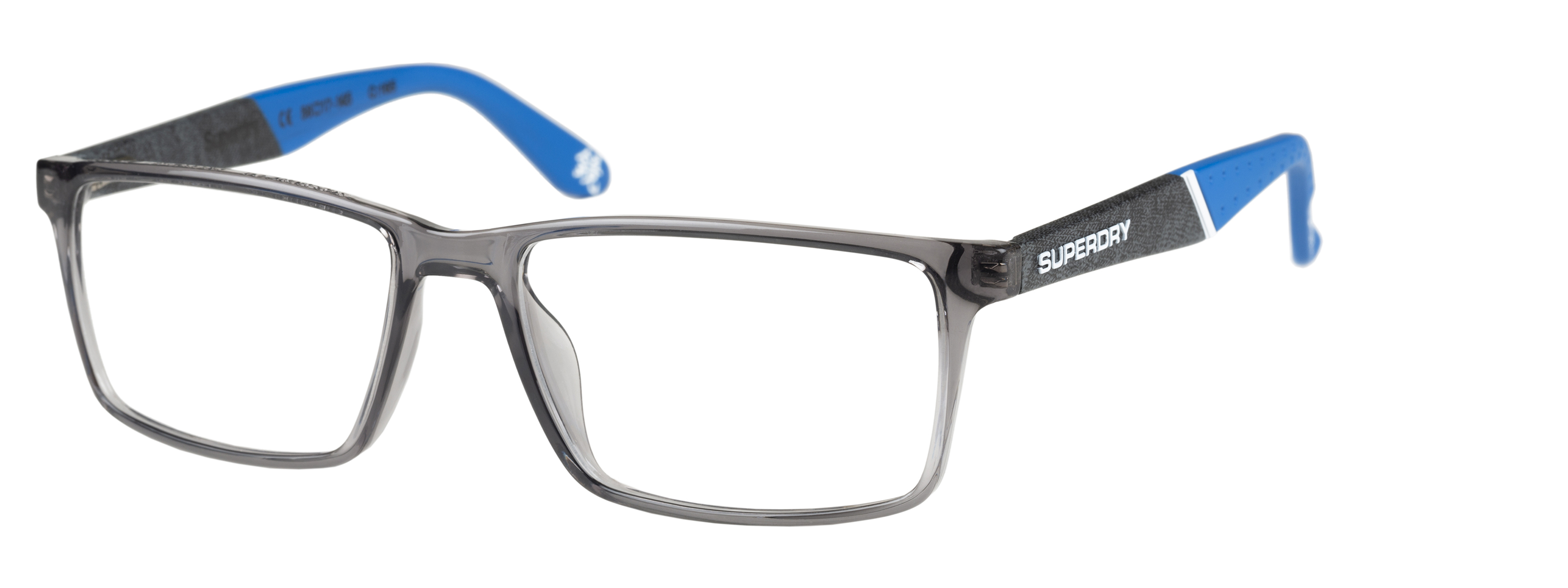 Superdry Superdry 993052-30 56-18 Superdry 993052 Herrenbrille in fluro purple crystal Farbe mit rechteckigem Vollrand-Design und 56 mm Glasbreite