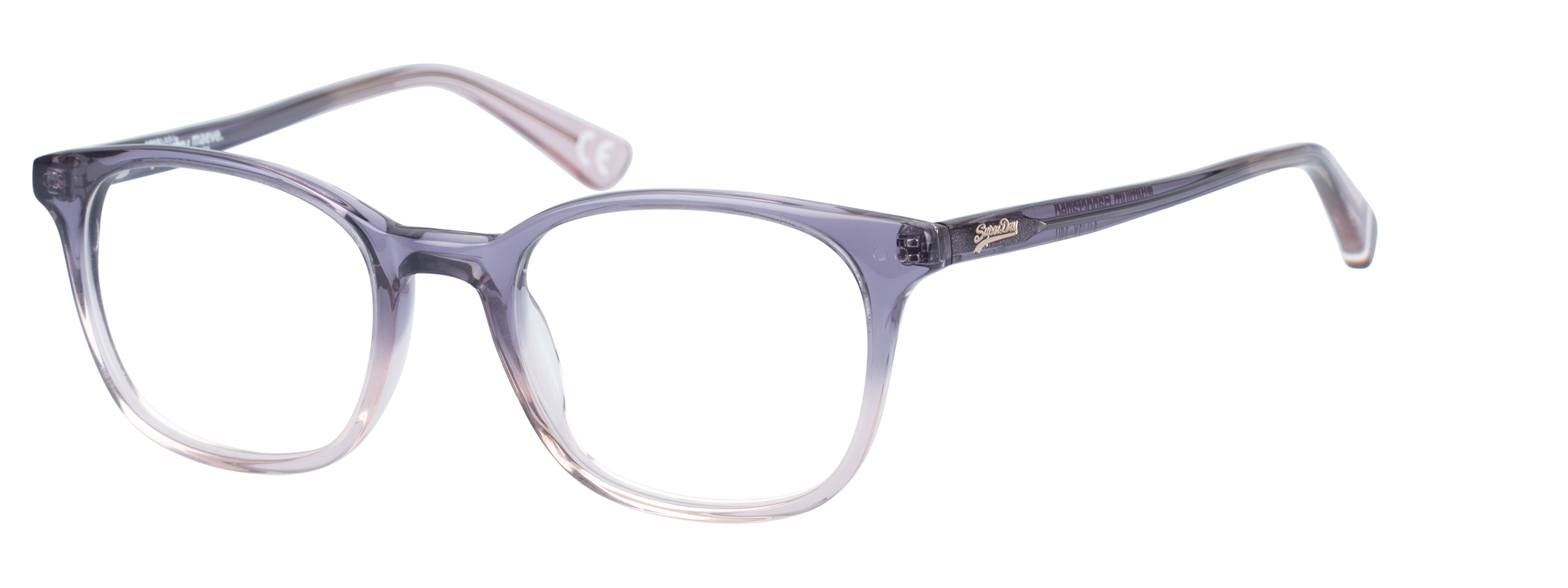 Superdry Superdry 993057-50 47-18 Superdry 993057 Damenbrille in Schwarz mit eckigem Design und Kunststoffrahmen