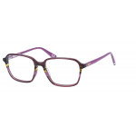 Superdry 993058 Damenbrille in lila Kristallfarbe mit quadratischem Vollrandgestell aus Kunststoff