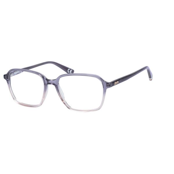 Superdry Superdry 993058-55 53-16 Superdry 993058 Damenbrille in lila Kristallfarbe mit quadratischem Vollrandgestell aus Kunststoff