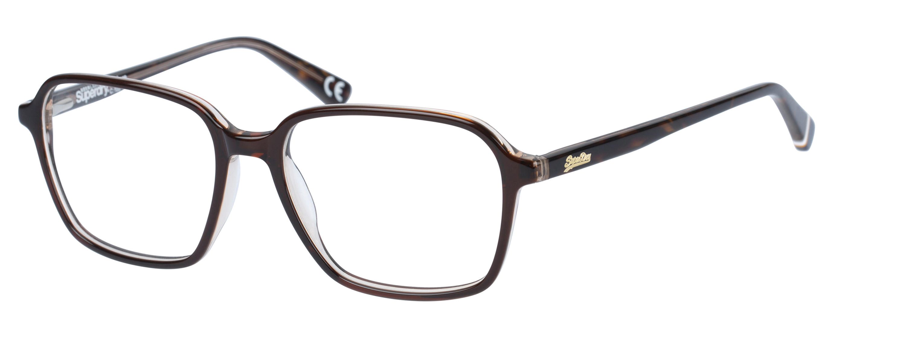 Superdry Superdry 993058-60 53-16 Superdry 993058 Damenbrille in lila Kristallfarbe mit quadratischem Vollrandgestell aus Kunststoff
