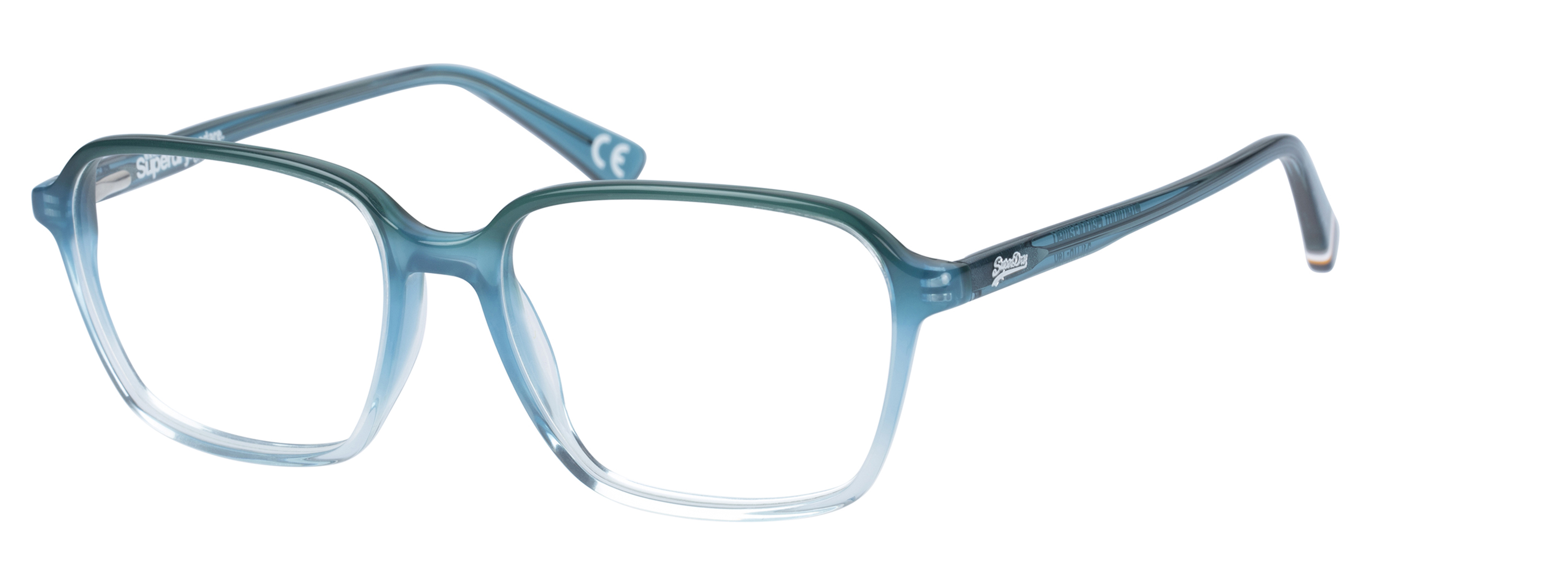 Superdry Superdry 993058-74 53-16 Superdry 993058 Damenbrille in lila Kristallfarbe mit quadratischem Vollrandgestell aus Kunststoff