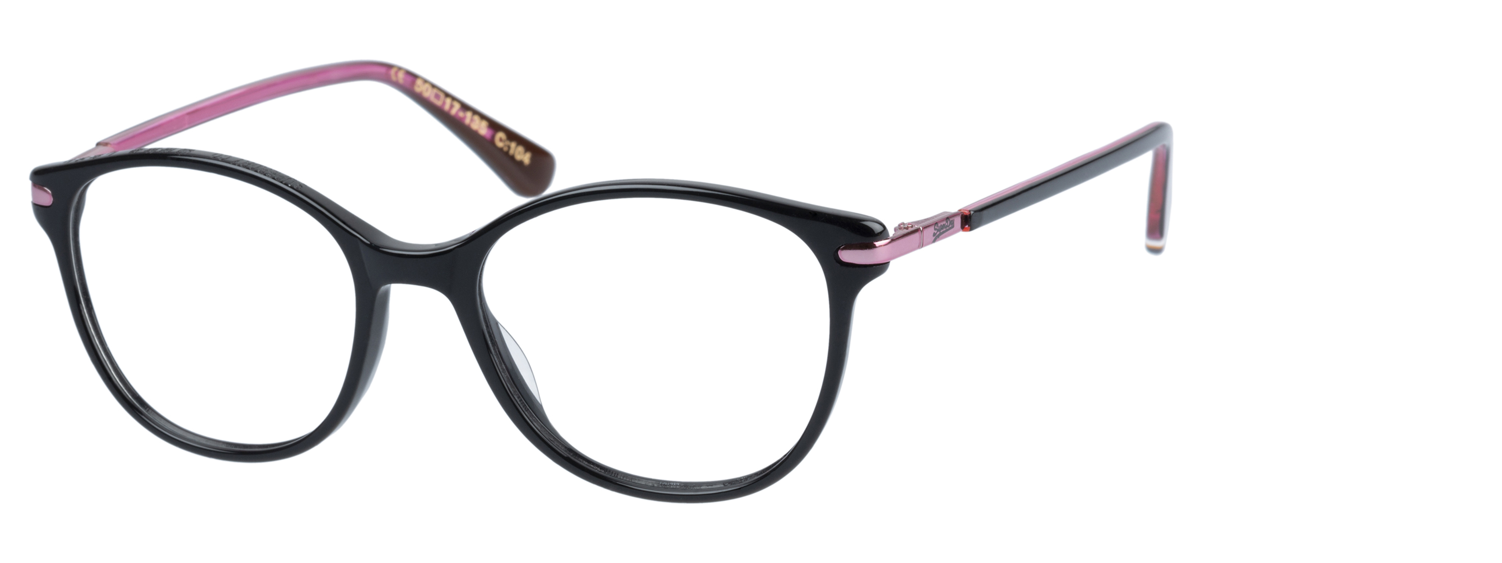 Superdry Superdry 993060-10 50-17 Superdry Damenbrille SD 993060 in Blau mit runder Vollrandfassung
