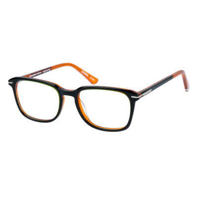 Superdry Herrenbrille SD 993063 in Blau Crystal mit quadratischem Vollrand-Design und 52 mm Glasbreite