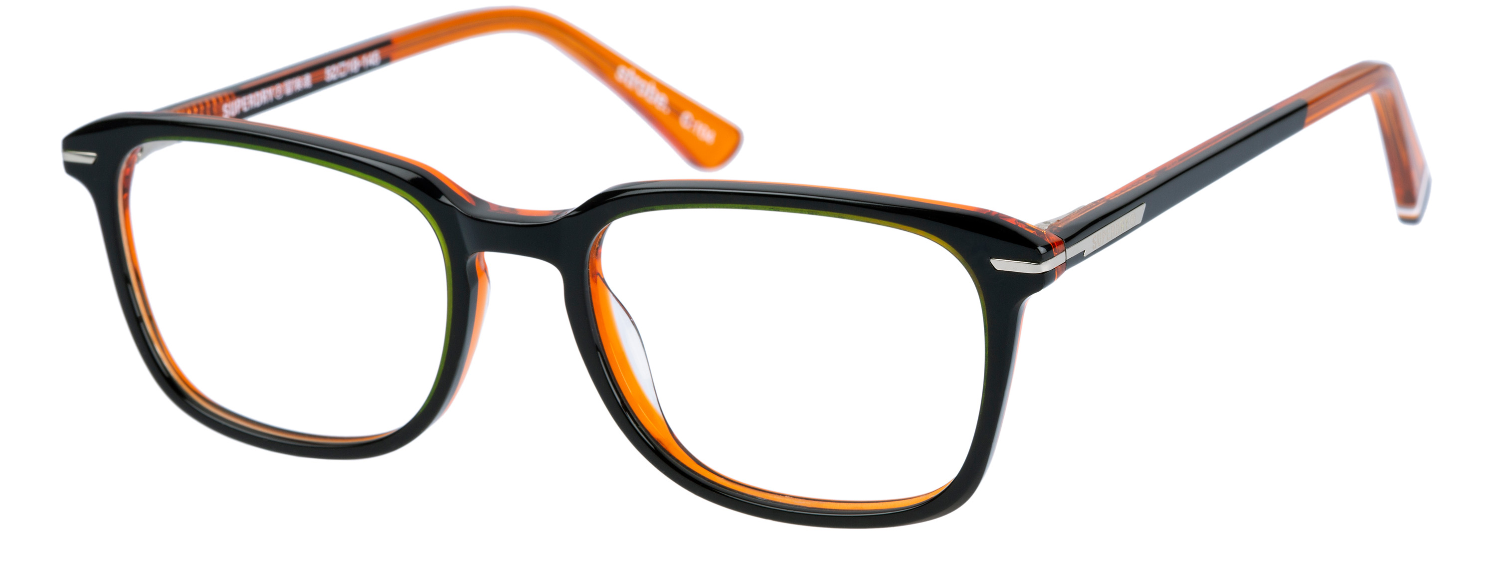 Superdry Superdry 993063-10 52-18 Superdry Herrenbrille SD 993063 in Blau Crystal mit quadratischem Vollrand-Design und 52 mm Glasbreite
