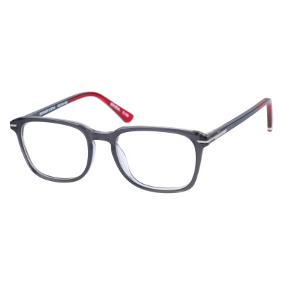 Superdry Herrenbrille SD 993063 in Blau Crystal mit quadratischem Vollrand-Design und 52 mm Glasbreite
