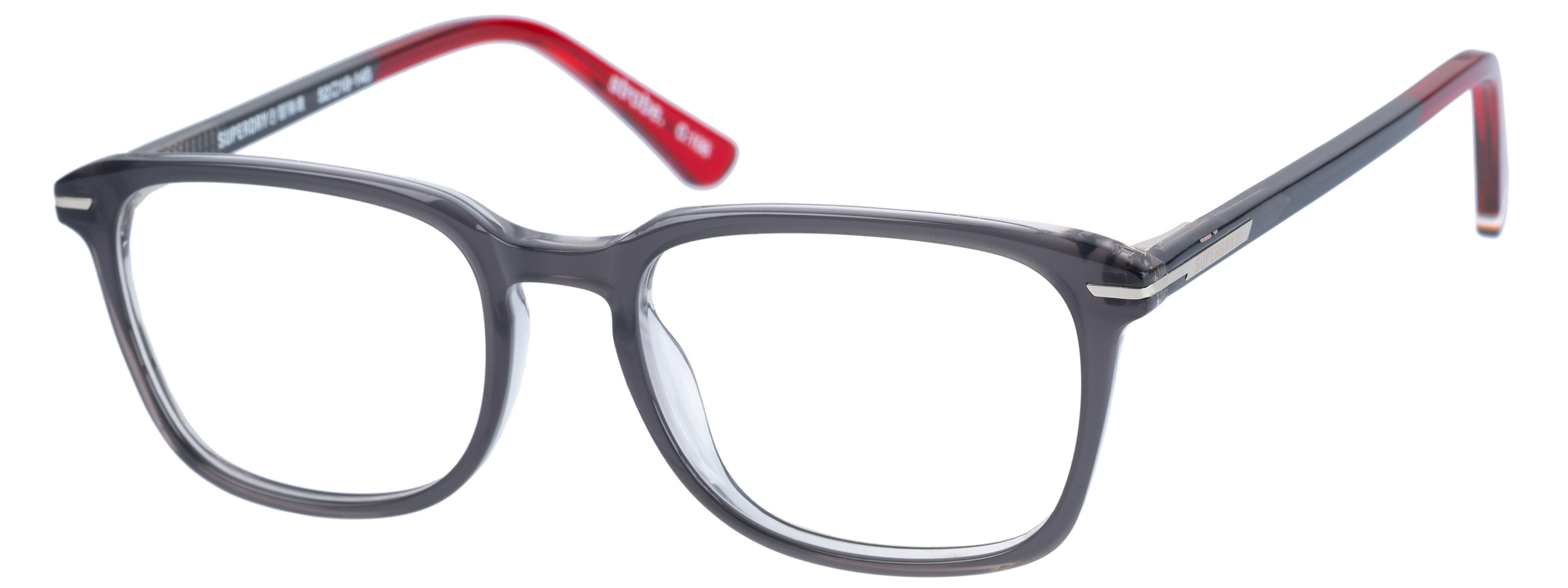 Superdry Superdry 993063-30 52-18 Superdry Herrenbrille SD 993063 in Blau Crystal mit quadratischem Vollrand-Design und 52 mm Glasbreite