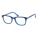 Superdry Herrenbrille SD 993063 in Blau Crystal mit quadratischem Vollrand-Design und 52 mm Glasbreite