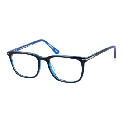 Superdry 993064 Herrenbrille in Fluro Purple Crystal mit rechteckigem Vollrand-Design und 54 mm Glasbreite