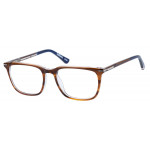 Superdry 993064 Herrenbrille in Fluro Purple Crystal mit rechteckigem Vollrand-Design und 54 mm Glasbreite