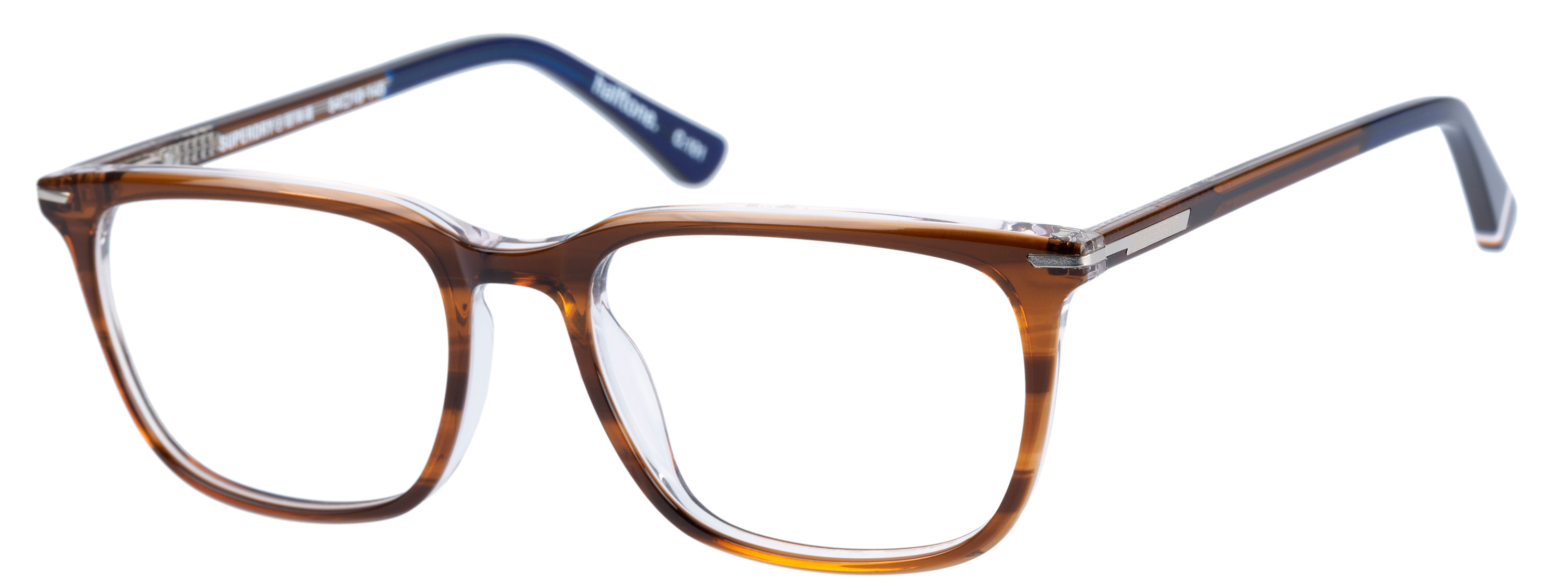 Superdry Superdry 993064-60 54-18 Superdry 993064 Herrenbrille in Fluro Purple Crystal mit rechteckigem Vollrand-Design und 54 mm Glasbreite