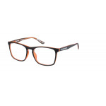 Superdry 993067 Herrenbrille in mattem Grau mit Vollranddesign und rechteckiger Form