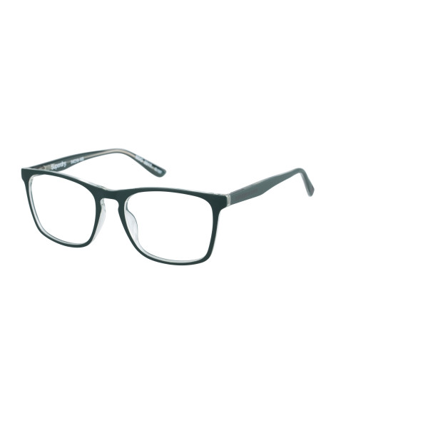 Superdry Superdry 993067-40 54-18 Superdry 993067 Herrenbrille in mattem Grau mit Vollranddesign und rechteckiger Form