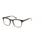 Superdry 993068 Herrenbrille in Horn-Fade-Design mit Vollrandgestell und 52 mm Glasbreite