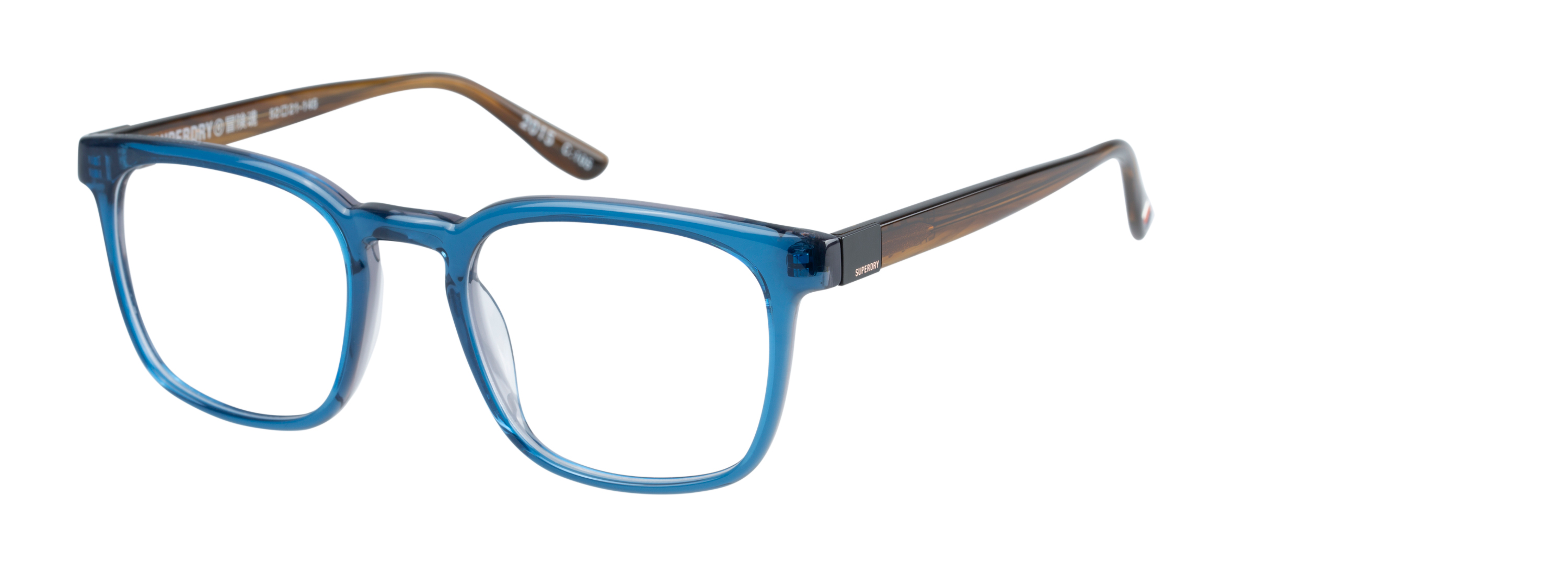 Superdry Superdry 993068-70 52-21 Superdry 993068 Herrenbrille in Horn-Fade-Design mit Vollrandgestell und 52 mm Glasbreite