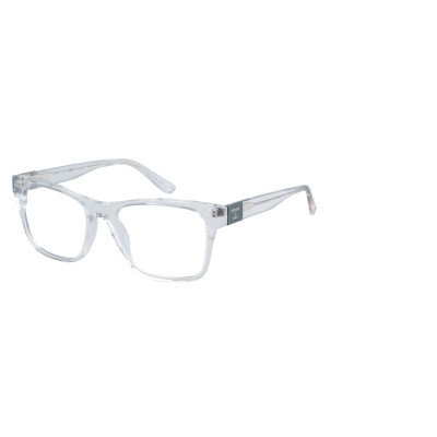 Superdry 993070 Herrenbrille in Crystal Clear mit quadratischem Vollrand-Design und 53 mm Glasbreite
