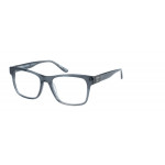 Superdry 993070 Herrenbrille in Crystal Clear mit quadratischem Vollrand-Design und 53 mm Glasbreite