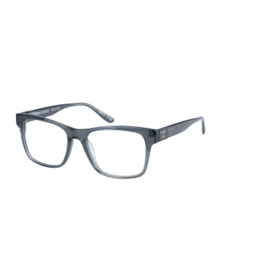 Superdry 993070 Herrenbrille in Crystal Clear mit quadratischem Vollrand-Design und 53 mm Glasbreite