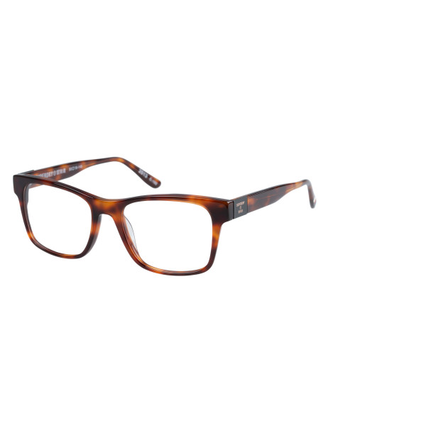 Superdry Superdry 993070-60 53-18 Superdry 993070 Herrenbrille in Crystal Clear mit quadratischem Vollrand-Design und 53 mm Glasbreite