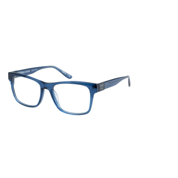 Superdry Superdry 993070-70 53-18 Superdry 993070 Herrenbrille in Crystal Clear mit quadratischem Vollrand-Design und 53 mm Glasbreite