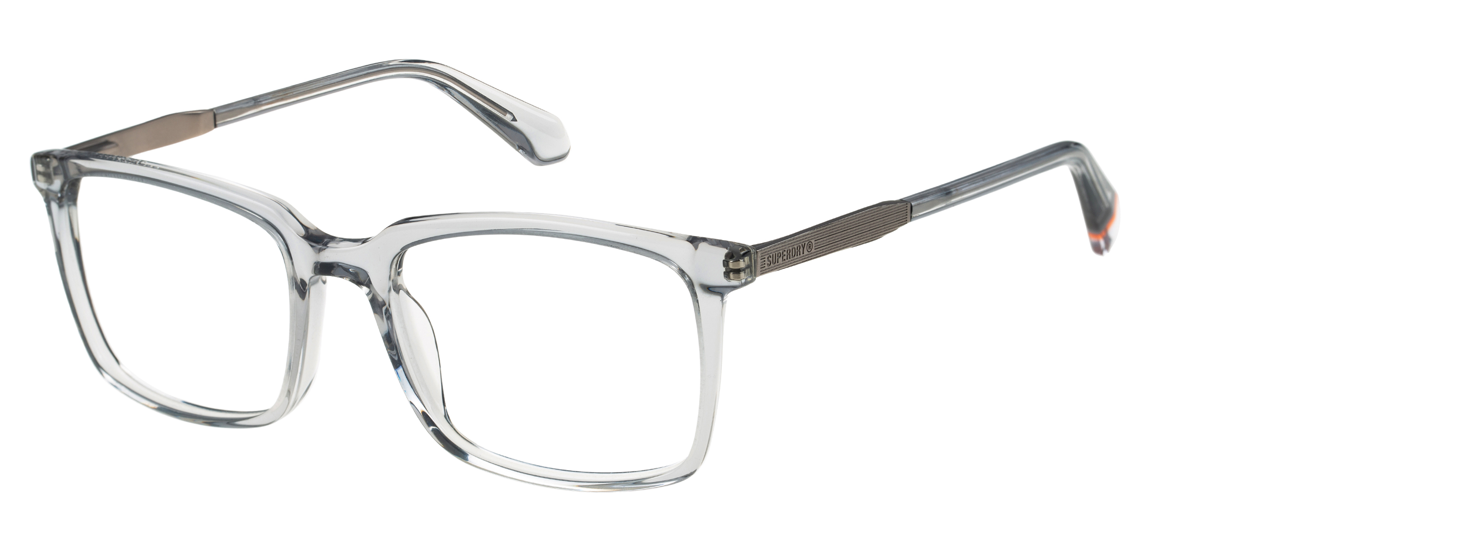 Superdry Superdry 993072-30 53-18 Superdry 993072 Herrenbrille in Blau Kristall mit eckigem Vollrand-Design