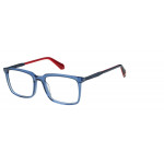 Superdry 993072 Herrenbrille in Blau Kristall mit eckigem Vollrand-Design