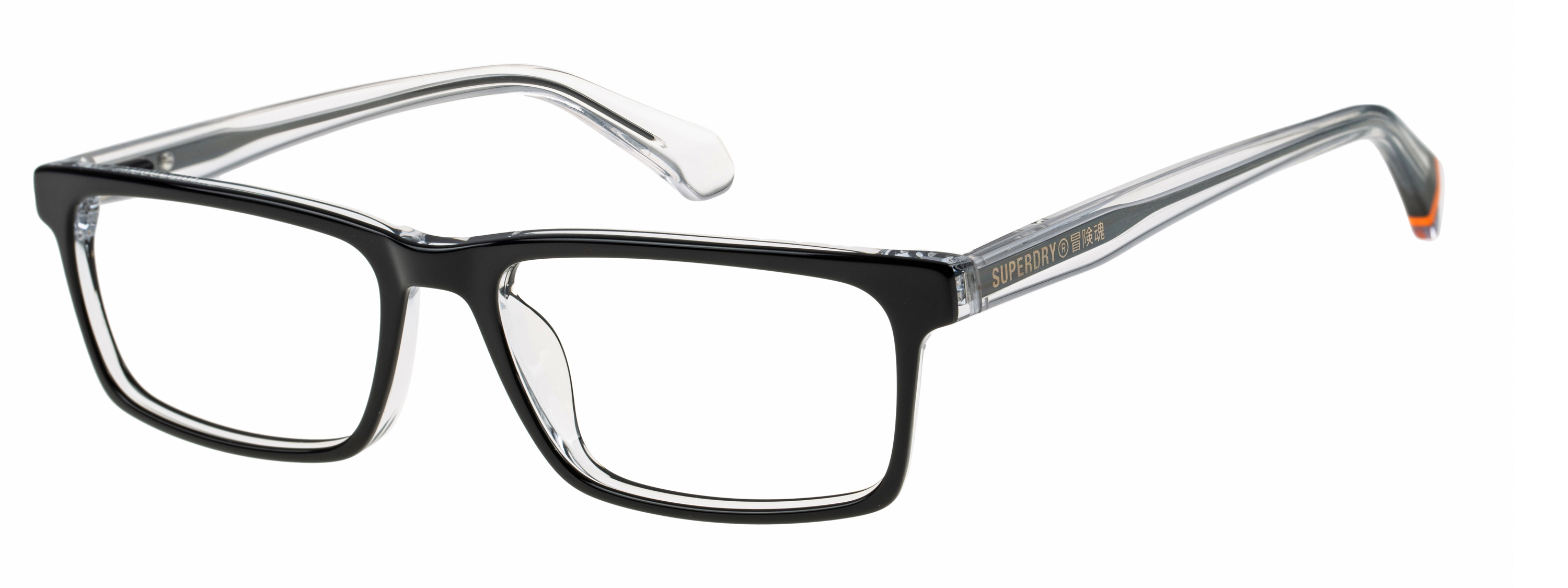 Superdry Superdry 993073-10 53-16 Superdry 993073 Herrenbrille in Schwarz Matt mit 53 mm Glasbreite