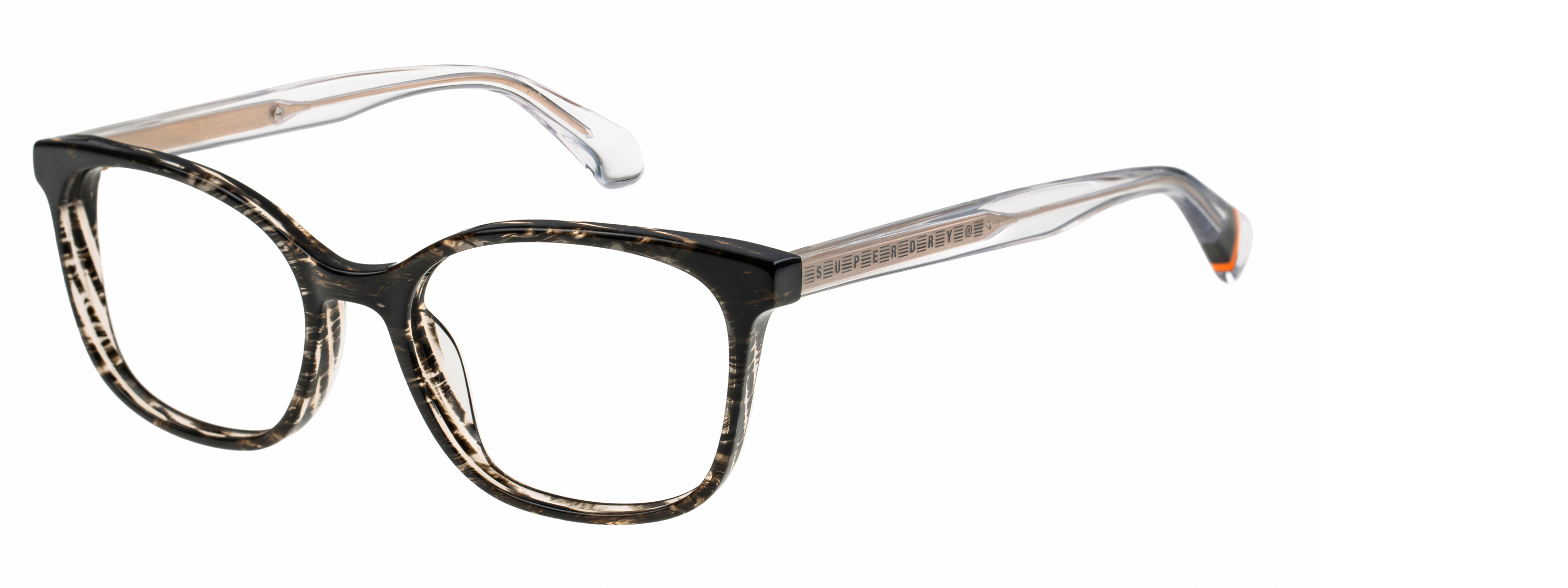 Superdry Superdry 993076-10 51-17 Superdry 993076 Damenbrille in Schwarz mit 51 mm Glasbreite und 140 mm Bügellänge