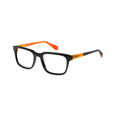 Superdry Herrenbrille SD 993078 in Schwarz mit rechteckigem Vollrand-Design und 52 mm Glasbreite